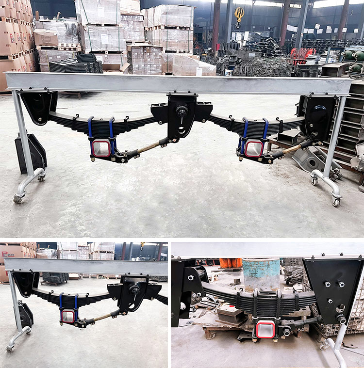 Dual axle trailer suspension